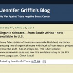 An amazing line of organic skincare with South African natural products (I love the stuff - full of omega-3s)